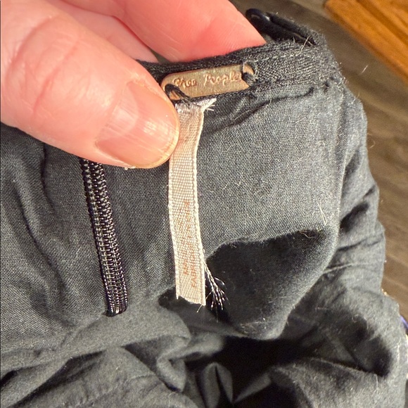 Black and Multicolor Embroidered Sleeveless Free People Dress - Picture 13 of 13